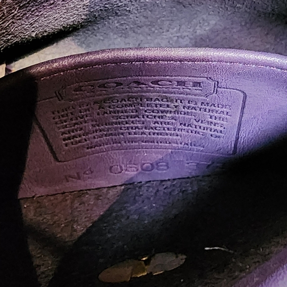 Vintage Coach Purple Everett  #9934 - Picture 10 of 17